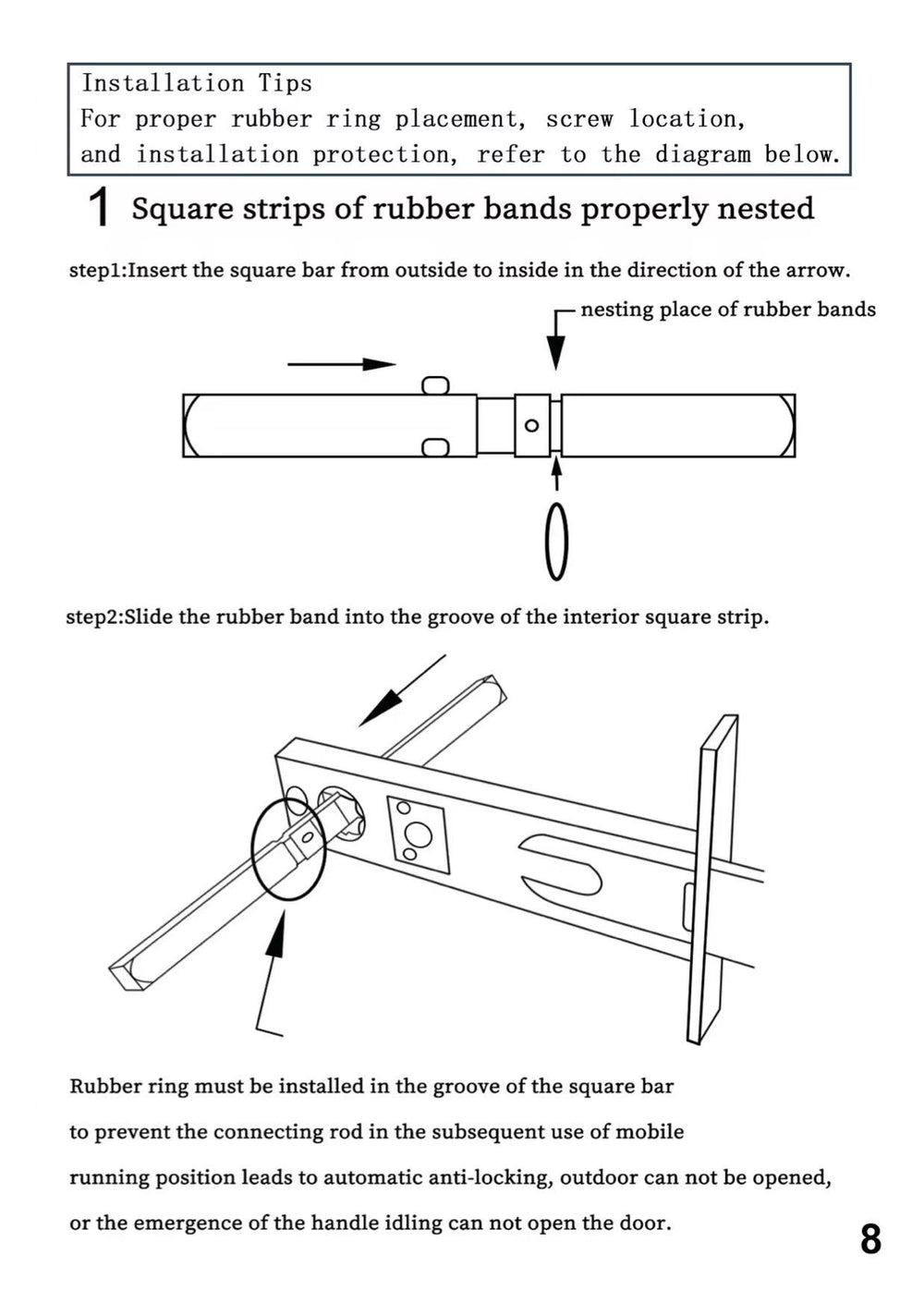 Antique brass door knobs