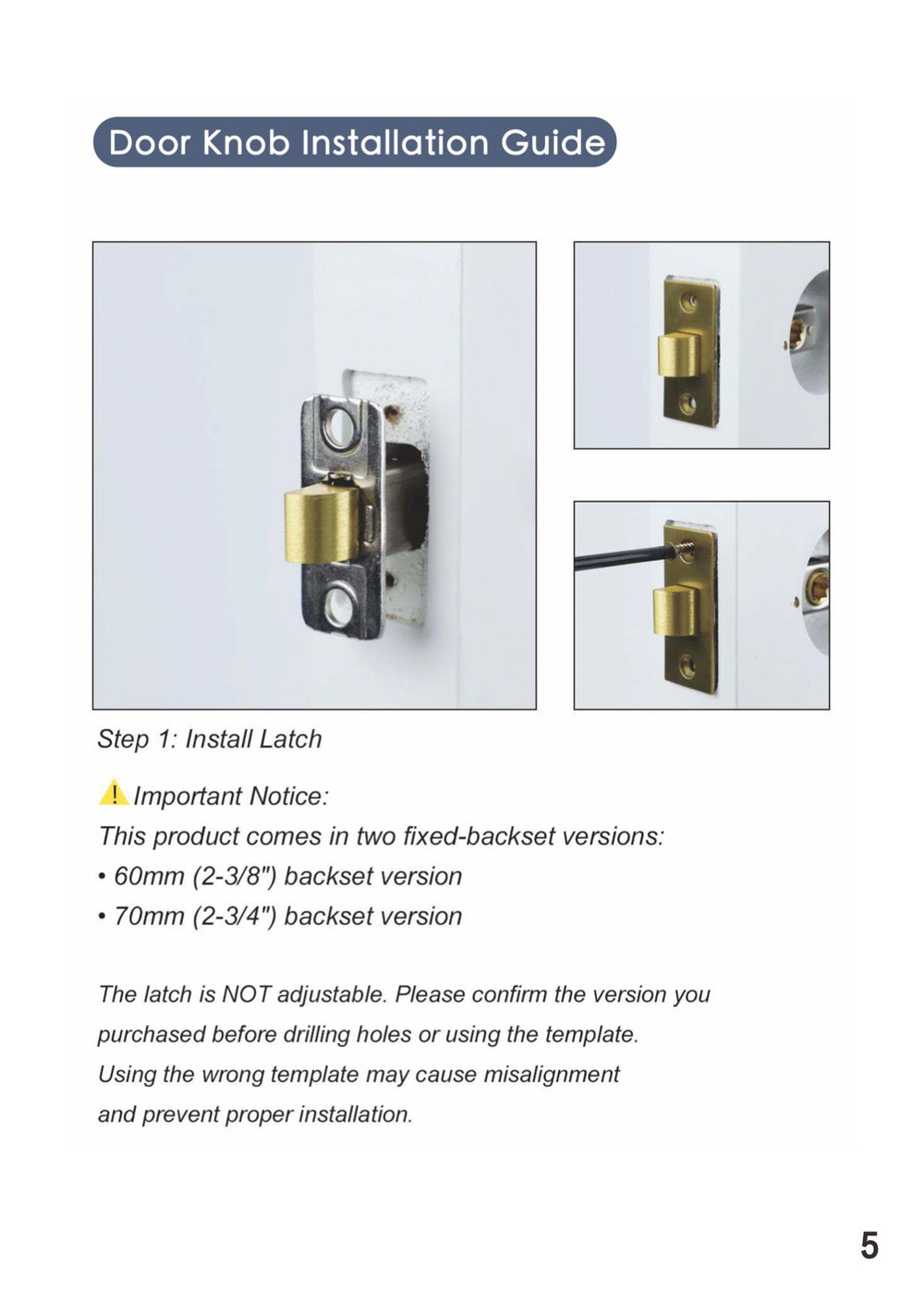 Black gold flower door lock