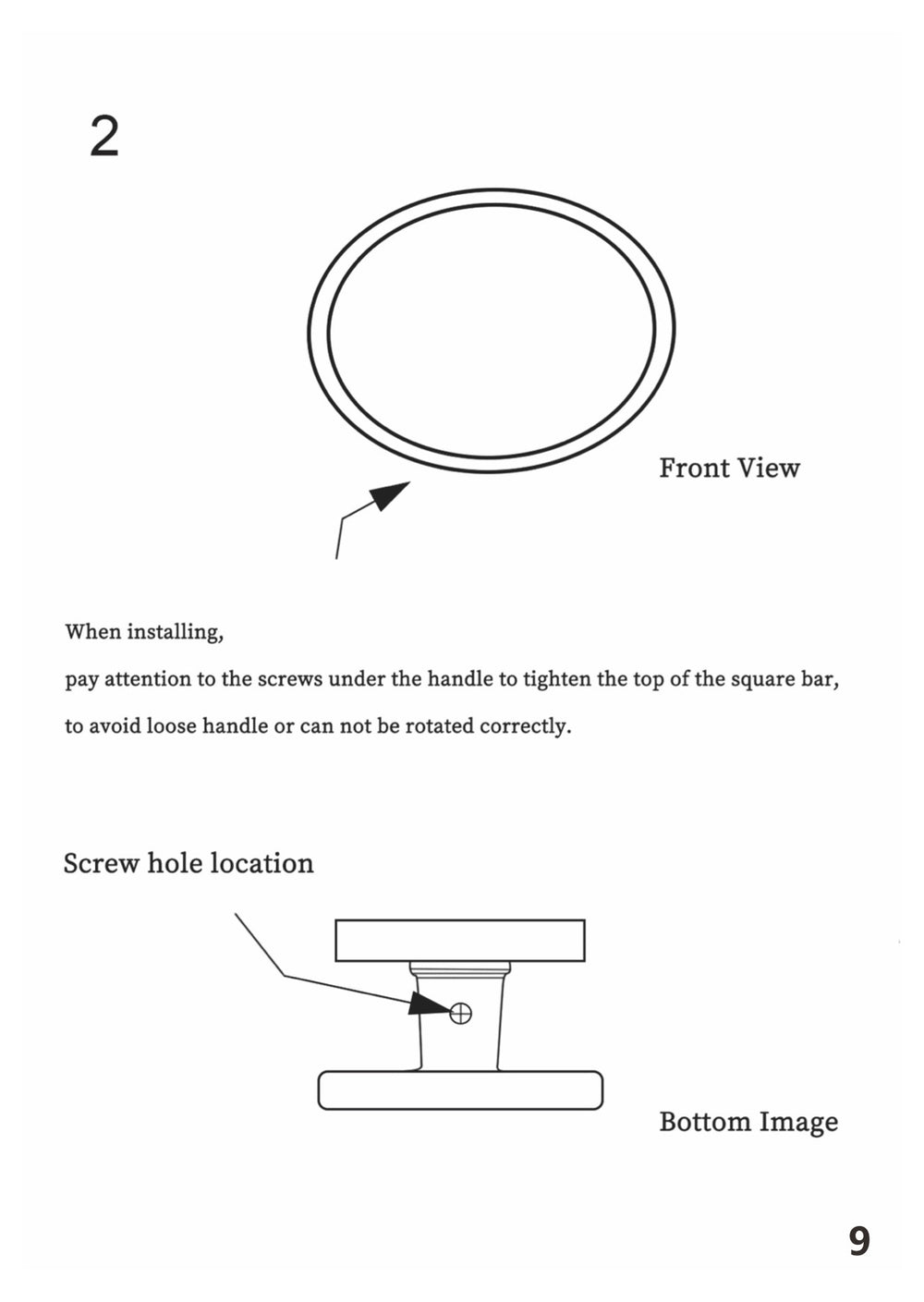 Knurled brass privacy door knobs