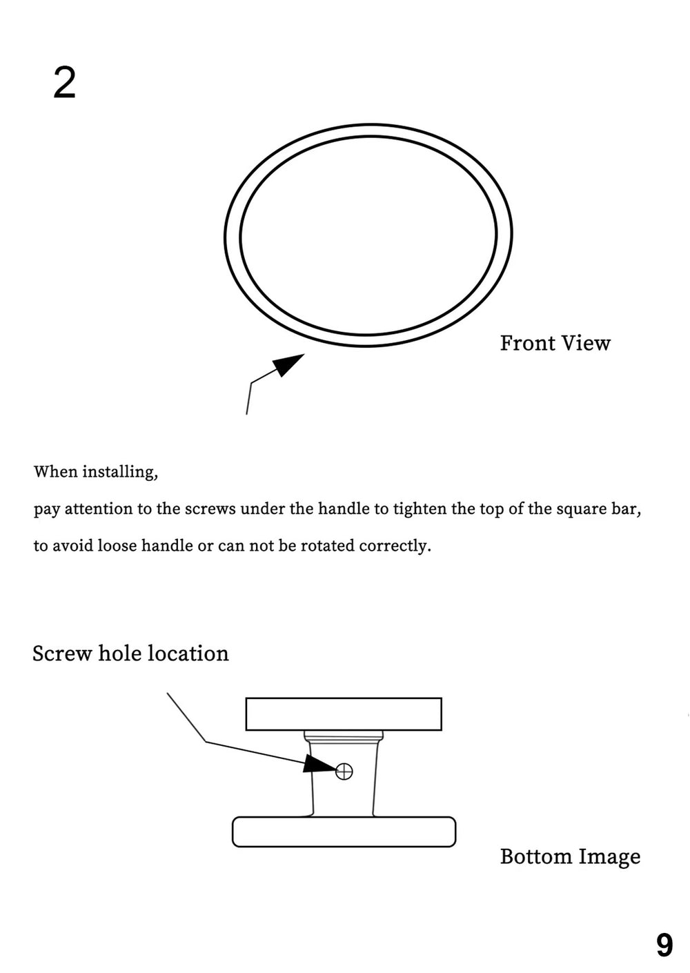 Octagonal Sunburst Brass Door Knob
