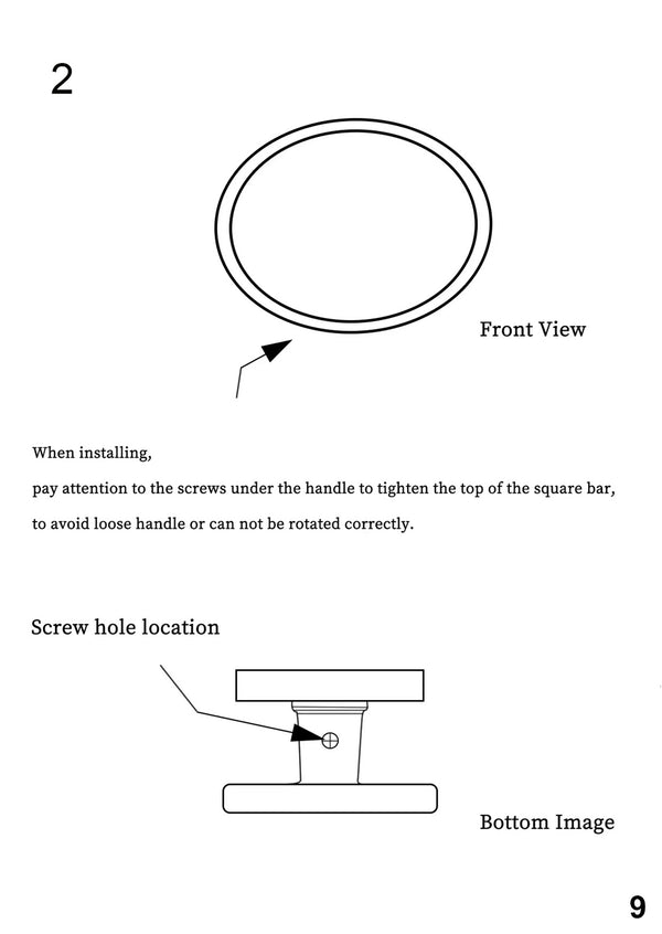 Octagonal Sunburst Brass Door Knob