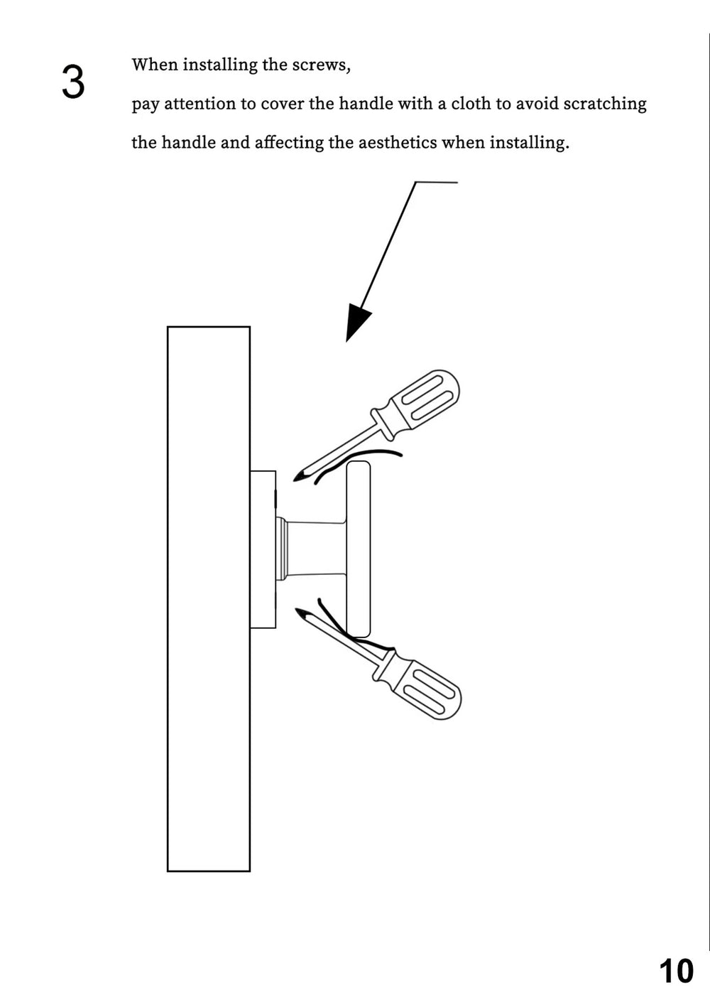 Octagonal Sunburst Brass Door Knob