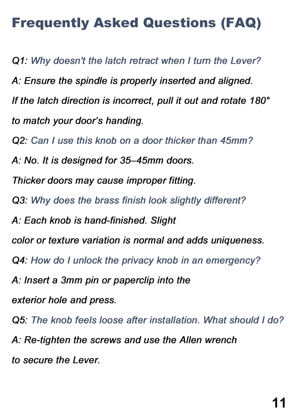 Octagonal Sunburst Brass Door Knob