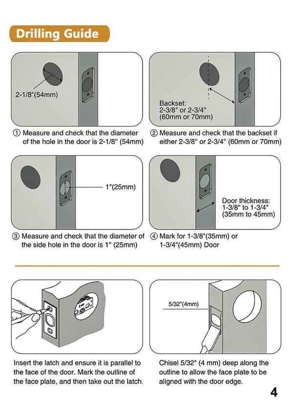 Antique brass door knobs