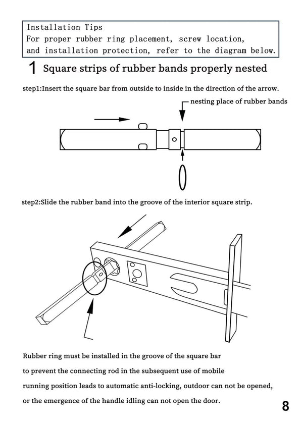 Antique brass door knobs