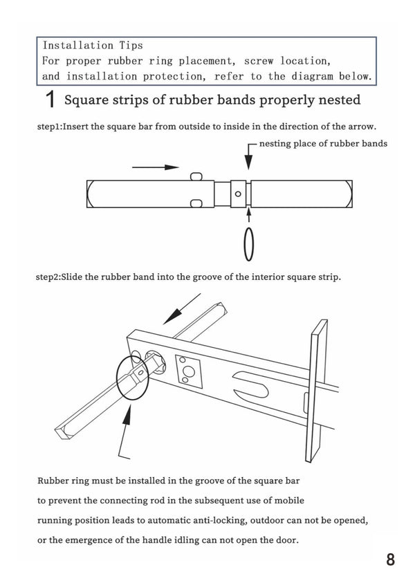 Black gold flower door lock