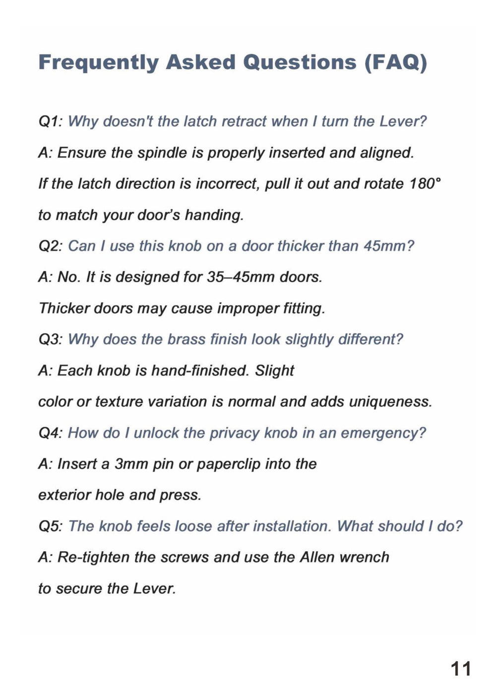 Black gold flower door lock