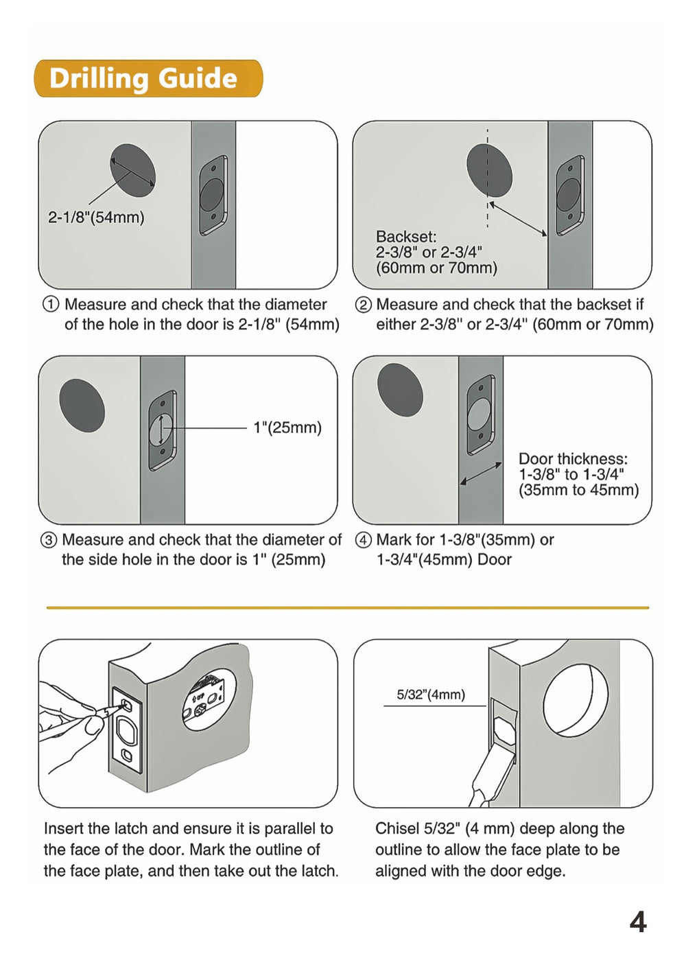 Knurled brass privacy door knobs