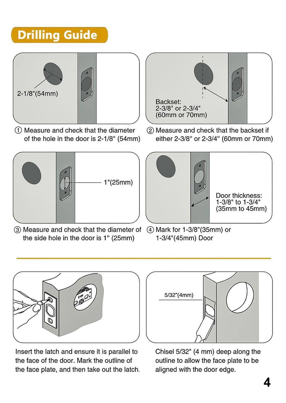 Minimalist Brass Privacy Door Knobs