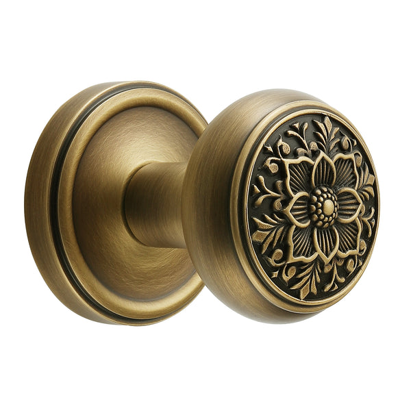 Antique brass door knobs