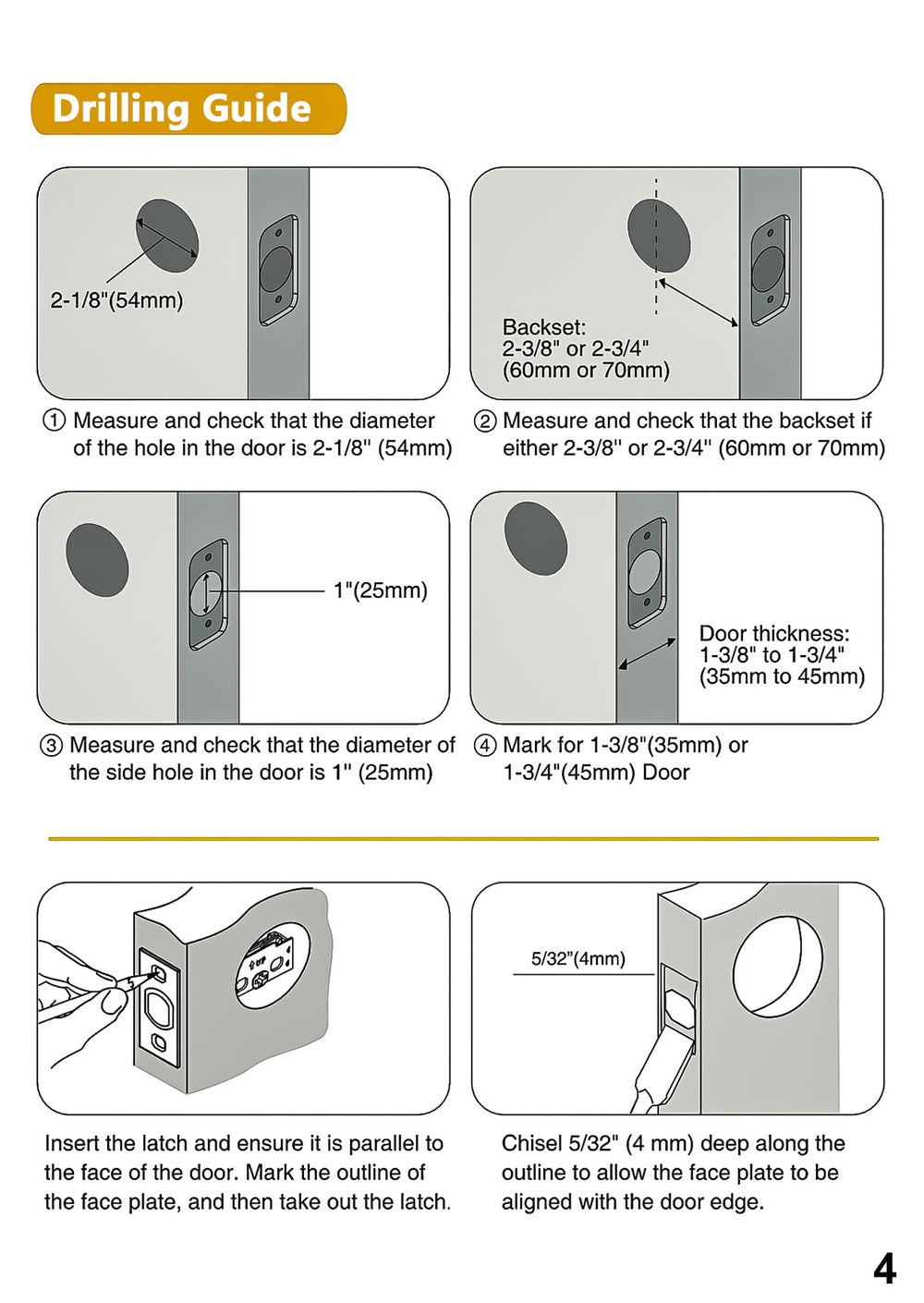 Octagonal Sunburst Brass Door Knob
