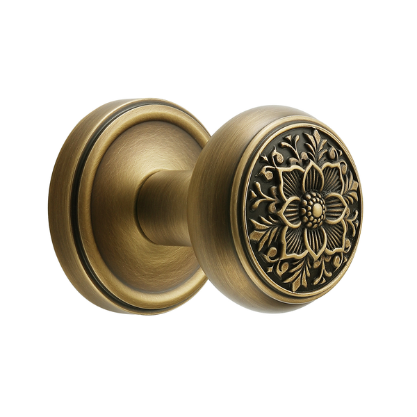 Antique brass door knobs